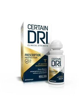 2 PK CertainDri Prescription Strength Clinical Antiperspirant Roll-On EXP 3/2027